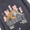 Designer Old High Amiirii Mens Imprime à sweat à sweat de mode Hop Lt67 Hop Casual Washed Pallers Plein sweat à capuche ES7O