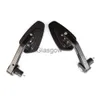 Espelhos de motocicleta Acessórios de espelhos de motocicleta Acessórios de alumínio 78 "Guidão final espelho retrovisor para Yamaha Fz1 Fz6 Fz8 para Cafe Racer Moto Retrovisor x0901