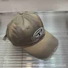 Top Caps Moda Şapkası Kadınlar 2023 Yeni Stil Yıkanmış Eski Mektuplar Beyzbol Kapağı Güneş Koruyucu Cap Men T230728