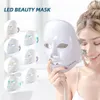 Face Massager Foreverlily Present Box 7 Färger LED Mask Pon Therapy Ljusare hudföryngring Acne Care Tools AntiWrinkle 230831