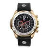 Mode extérieure grandes montres montre cadran sport calendrier Quartz montre pour hommes or Hfuab