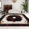 Luksusowe nordyckie dywany do salonu marmurowe dywany do sypialni puszyste flanelowe dzieci podłogowe maty podłogowe upadek zapobiegania dużym rozmiarom HKD230901