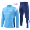 23 24 Crianças e Adulto Tracksuit MILIK PAYET Marselha Survetement Treinamento Terno Veste Maillot 2023 2024 Olympique OM Homem Tracksuits Futebol Jogging Set Sports