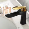 Rubinetti per lavandino del bagno Lavabo nero opaco Rubinetto elegante Foro singolo e miscelatore acqua fredda Rubinetto per vasca da piano