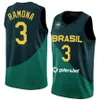 Print 2023 World Cup Brazils Basketball 11 GUI SANTOS Jersey Brasil 9 Marcelinho HUERTAS 8 Vitor BENITE 6 CRISTIANO FELICIO 19 Leandro Barbosa 11 Anderson Varejao