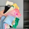 Chaussettes courtes pour femmes, couleurs bonbon, pour filles, en coton doux, Patchwork, respirantes, mi-tube, décontractées, Sports de plein air, Sox Sokken