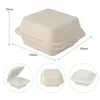 Disposable Take 20/50 Pcs Disposable Lunch Box Eco-Friendly Food Container Compostable Bento Boxes Baking Dessert Fruit Hambur Bakery Lunchbox 230831