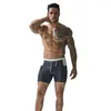 Мужские шорты Summer Quick Dry Shugment Shrunks Собственные спортивные водонепроницаемые пляжные боксерские шнурки карманы весенние брюки