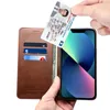 Magnetic Flip Leather Phone Case for iPhone 15 14 Plus 13 12 Pro Max Samsung S23 S22 Ultra S23FE Note20 A14 5G A24 A34 A54 Slim Multiple Card Slots Wallet Kickstand Shell