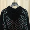 Damestruien Designer 2023 Blue/Black Letter Print Cardigan merk dezelfde stijl DH038 VYS8