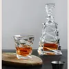 バーツールEways Glass Decanter Wine Separatorセット家庭用レッドホワイトワイングラスカップウイスキーliqourホームバーウォッカビールボトル230831