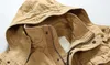 Jaquetas masculinas Moruancle Carga Casual com Multi Bolsos Estilo Militar Tactical Outerwear Capa Removível Camo Roupas 230831