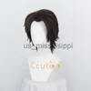 Pelucas de cosplay Bleach Aizen Sousuke Cabello marrón Peluca de cosplay sintética corta Anime Hombres Fiesta de Halloween Pelucas de disfraces x0901