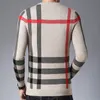 Suéter dos homens Homens Marca Sweater Business Lazer Pulôver Oneneck Mens Fit Slim Malha para Homem Roupas Casuais 230831