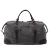 Duffel Bags Grande Capacidade Bolsa De Lona Personalidade Vintage Moda Unissex Crossbody Bag Multi-função