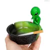 smoke shop ashtray Alien human shaped ashtray size resin ashtray Ashtrays bong dab rig Smoking Accessories