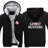 Bluzy męskie 2023 Ghostbusters film Winter Men polarowe ciepłe wysokiej jakości grube pulovery moda streetwear turtleck z kapturem bluza