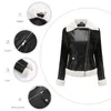 Womens Leather Faux Autumn and Winter Plush Clothing European Size Warm Long Sleeve Lapel Coat Casual Trend Jacket 230831