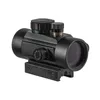 1x40 red dot scope tático colimador reflex sight com integrado laser vermelho rifle caça óptica para 11mm e 20mm picatinny ferroviário