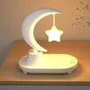 Table Lamps Bluetooth-compatible Moon Star Shaped Night Light Eye Protection Desk Lamp Color Temperature 3000/6500K 2000 MAh Birthday Gifts