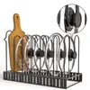 Keukenopslag 1 van de Pan en Pot Lid Organizer verstelbare Dish Drainer Rack Cutting Board Holde Stand voor Home Cabinet Accessorie