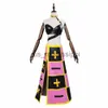 Parrucche Cosplay Anime JOJO Trish Una JoJo's Bizarre Adventure Costumi Cosplay Festa di Halloween Moegirl Donna JK Uniforme sexy Top Gonna Parrucca Suit x0901