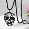 Collier tête de mort personnalisé Punk gothique Hip Hop, accessoires de collier tête de crâne creuse