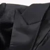 Costumes pour femmes Femmes Blazer de luxe 2023 Automne Noir Plume Décoration À Manches Longues Bouton Unique High Street Veste Chic Bureau Lady Manteau