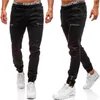 Mens Cool Designer Brand Black Jeans Skinny Ripped Destroyed Stretch Slim Fit Hop Hop Pants With Holes For Men Casual pants1172Y