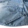 Designer Jeans Donna Vita alta Denim Pantaloni a gamba larga Autunno Blu Pantaloni vintage effetto consumato con cintura Streetwear Articoli sfusi Abbigliamento all'ingrosso 10096