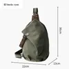 Backpack Men's One-Shoulder Women's Canvas Sling Bag Crossbody Boys' Bicycle Sports Travel Versatile Fashion