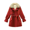 Trenchs de femmes EHQAXIN Hiver Coton Vêtements Veste Plus Velvet Manteau chaud Manteau à manches longues Tops Tendance confortable