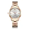 Steel And Calendar Analog Womens Fashionable Quartz Watch Color6 Watches Simple Stainless Ladies Watch Gold Gseik