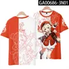 Erkek Tişörtleri Oyunu Genshin Etki Klee 3d Baskı Çocuk Gömlek Moda Sıradan Anime Karikatürleri T-Shirt Erkek Kız Çocuk Giysileri Cosplay