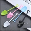 Spoons Disposable Plastic Ice Cream Cake Dessert Spoon Pudding Shovel Yogurt Scoop T9I002107 Drop Delivery Home Garden Kitchen Dinin Dh0G9