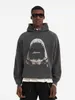 Men's Hoodies Sweatshirts Frog Drift Hoodies Sweatshirt Oversize Washed Old Shark Too Print Vintage Pullover Tops Streetwear HipHop Winter Keep Warm J230901