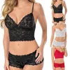Reggiseno Pant Set Canotte Sling Top Vest Boxer Completo intimo Push Up 1 Set New Sexy Lingerie Corsetto Donna Lace2476