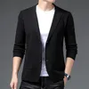 Herrtröjor Cardigan Flat Suit Style Single Breasted Lapel Business Casual tröja Stickad 230831