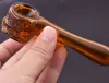 High Quality Glass Oil Burner Pipes Thick Skull Smoking Hand Pipe Thick Pyrex Tobacco Dry Herb Spoon Pipes for Dab Rig Bong 10pcs LL