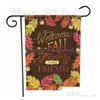 Bannerflaggor Fashion Pumpkin Flag Maple Leaf Sunflower Thanksgiving Garden Courtyard Welcome Fall Yard 30x45cm T2I51542 Drop Deliver DH3CV