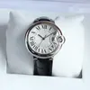 Watchman Watchman Diamond Watches Watches الأزرق بالون الفولاذ المقاوم للصدأ ميكانيكية الحجم الحجم الموضة الساعات الزوجين 4 3191