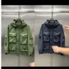 Men's Trench Coats Men Bomber Jacket Long Sleeve Hooded Coat Military Tactical Fall Winter Outdoor Zipper Waterproof Pockets 230831