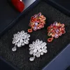 Charm EMMAYA Luxury Ear Stud Earring AAA Marquise CZ Formed Brilliant Flower Stud Earrings with Zircon Stone Women Birthday Gifts 230831