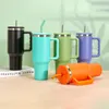Water Bottles 40 oz Tumbler With Straw Lids Stainless Steel Coffee Tumbler Termos Cup Car Mugs Insulated Vacuum Flasks Portable Water Bottle 230831