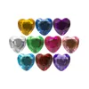 MoQ 100ps Crystal Heart Stones Stones Croc Charms Soft милый из ПВХ шарм аксессуары украшения на заказ jibz для засорения обуви для детей подарок zz