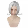 Cosplay Peruki anime Tokyo Revengers Izana Kurokawa Cosplay Wig White Short and Srebrne ciepło odporne na syntetyczną halloweenową imprezową perukę włosów x0901