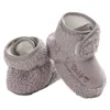 First Walkers Infant Winter Warm Fleece Shoes Non-Slip And Wear-Resistant Born Unisex Booties Convenient Soft Bottom Walking For