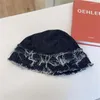 Basker retro designhatt för män burr lapptäcke denim hink hattar personlighet utomhus solskade vanligt ansikte tunna bassäng kepsar kvinnor tidvatten