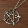 Pendant Necklaces Hot Branch Pentagram Punk Gothic Jewelry Witchcraft Amulet Occult Wiccan Jewelry Pendant Necklace T230907