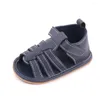 Sandały Summer Baby Boy Toddler Born Uczenie się Pierwsza chodzenie gumowa podeszwa butów wewnętrznych i zewnętrznych CZ62